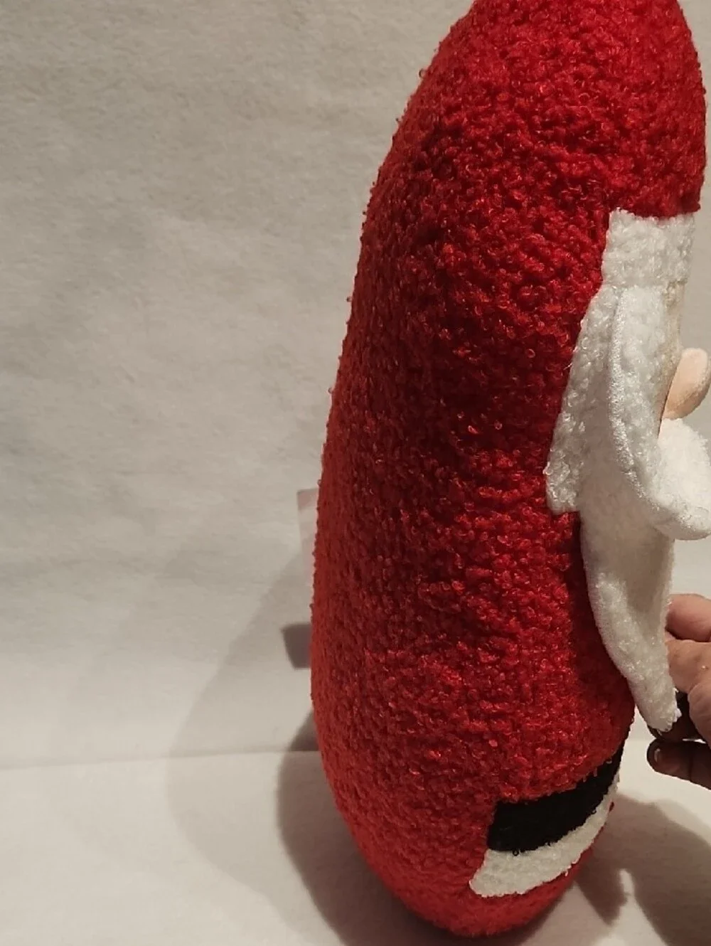 Red Santa Snow Cool,  Plush Holiday Decor Pillow